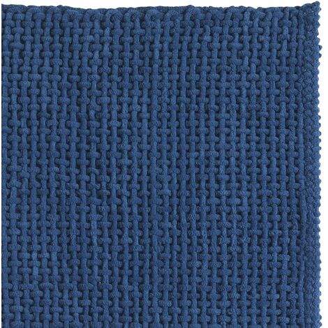 Badezimmerteppich Cm 50X80 Aus Blauer Baumwolle Und Mikrofasern  Frangipani