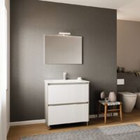 Bodenbadmöbel 80Cm Mit Geriffelter Front Corfu'