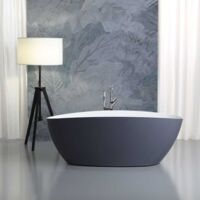 Freistehende Badewanne Modernes Design Grau Rachele