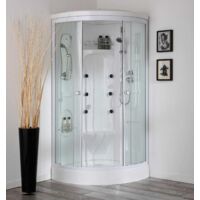 Dampfdusche Mit Hydromassage 90X90cm, Viertelkreisförmig Vesuvio
