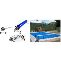 Enrollador piscina para cubierta verano ancho 3,4 a 4,2m Ø81mm sin reductor