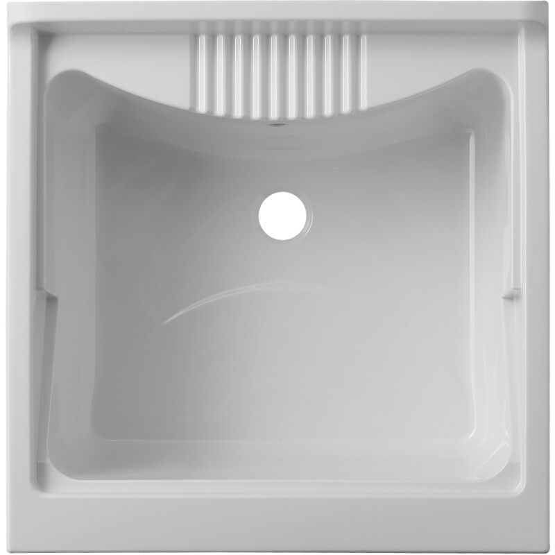 Lavatoio In Resina Con Anta Singola - Lavandino Per Lavare A Mano, Ideale Per Interno Ed Esterno, 45x50x85 Cm - Foto 7