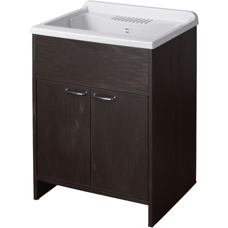 Lavatoio in PVC in KIT 60X50 per Interni/Esterni WENGE'