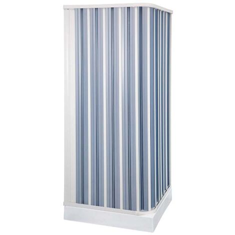 Box Doccia a 2 lati cm 80 x 80 H.184 con apertura RIDUCIBILE e REVERSIBILE