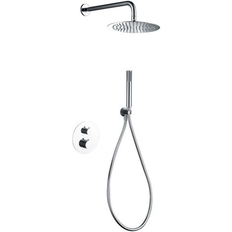 IMEX GTG053 GÉNOVA Conjunto Ducha Termostático Empotrado Cromo - ref: GTG053