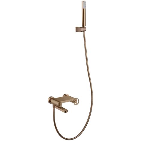 IMEX BDC033-4ORC OLIMPO Kit Baño / Ducha Monomando Oro Rosa Cepillado - ref: BDC033-4ORC (1/3)