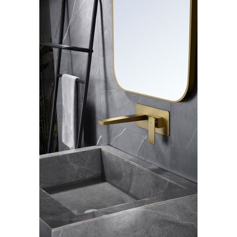 IMEX GLP048/OC PISA Monomando Empotrado Lavabo Oro Cepillado - ref: GLP048/OC (1/3)