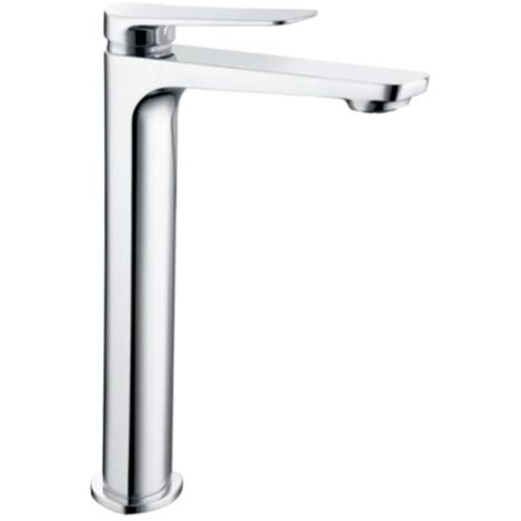 IMEX Grifo lavabo alto cromado en latón con cartucho cerámico Ø26 mm y set de 2 flexibles 3-8 para instalación segura y fácil Modelo Imex-BDN047-3 (1/3)