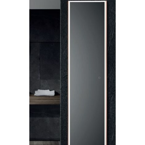 Espejo Led Rectangular Frontal Oro Rosa Nueva York Para Baños Modernos - LEDIMEX