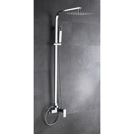 Ducha vista QUADRA monomando con altura regulable 88,5-124 cm