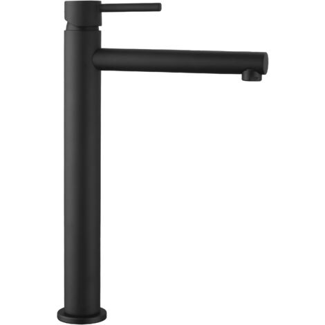Grifo de Lavabo de Caño Alto  Modelo MIO  Acabado en Negro (1/2)