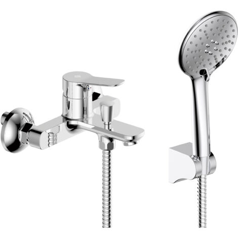 Grifo de bañera con mezclador monomando Rhio cromo GME (1/2)