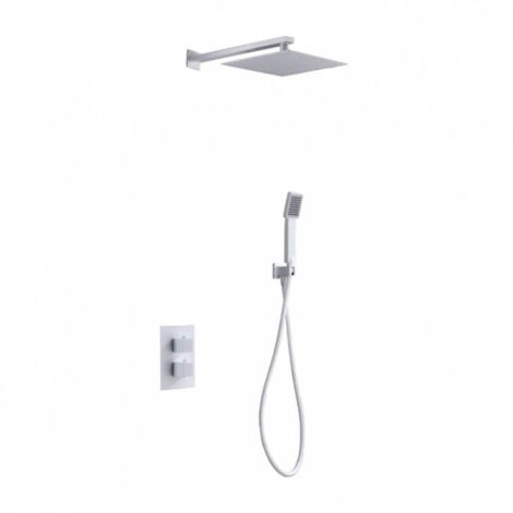 Columna de ducha termostática empotrada Cíes blanco [ IMEX® ]