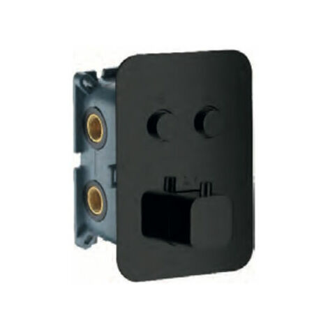 IMEX CTP02V/NG Empotrado Termostático 2 Vías Negro Mate - ref: CTP02V/NG