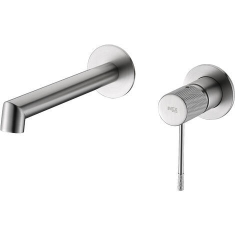 Monomando lavabo empotrado Line níquel cepillado IMEX GLD038/NQ