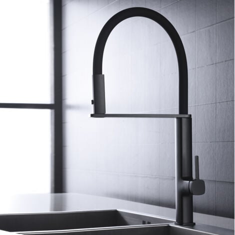 Grifo cocina Menorca negro mate - IMEX