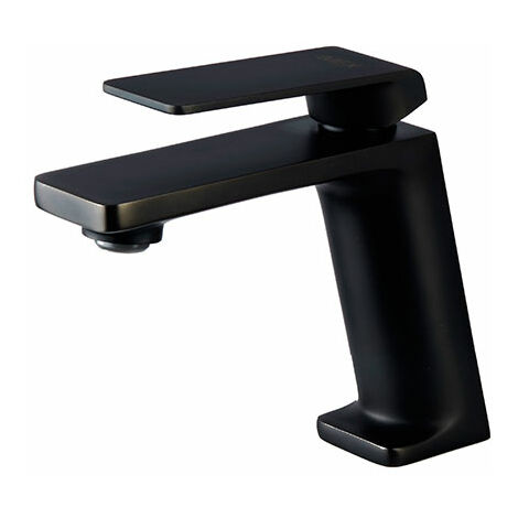 Grifo lavabo monomando Fiyi negro mate - IMEX (1/2)