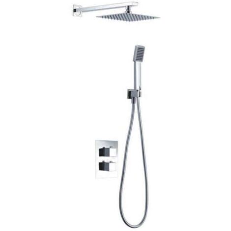 Columna de bañera y ducha termostática empotrada Rodas negro - IMEX (1/4)
