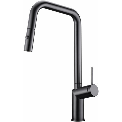 Grifo de cocina bonn black gun metal [ IMEX® ] (1/2)