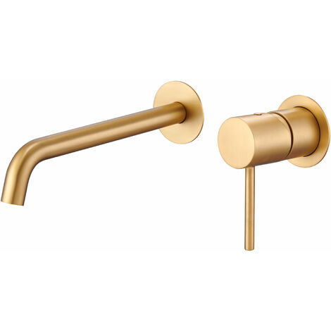 IMEX GLM039/OC MONZA Grifo Monomando Lavabo Empotrado Oro Cepillado - ref: GLM039/OC