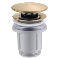 Valvula click-clack PVC oro cepillado