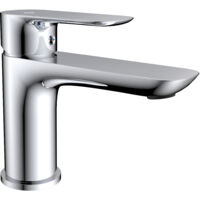 Grifo de lavabo con mezclador monomando Cassio Cromo caño bajo