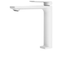Grifo lavabo monomando alto modelo Fiyi blanco mate - IMEX