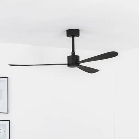 Ventilateur de plafond sans lumière noir Ø 132 cm AMELIA 33761