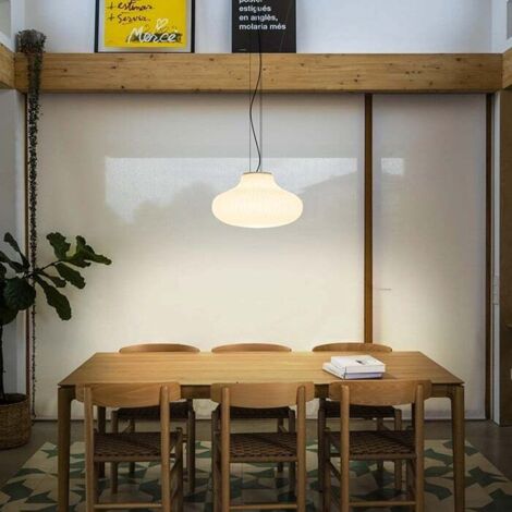 Faro ISABELLE Plafonnier Suspendu Globe 50 cm Blanc Mat (1/5)