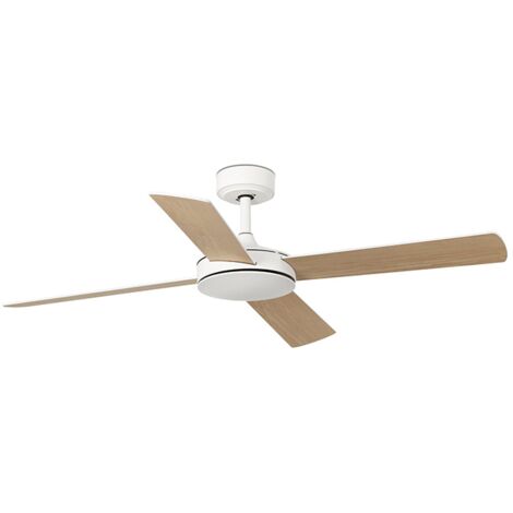 MALLORCA Ventilateur sans lumière blanc / érable 33350DC (1/4)