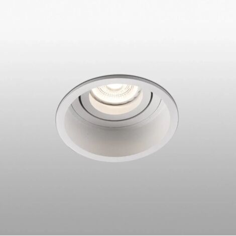 Faro Barcelona – Lampe encastrable au plafond blanc GU10 8W – Diamètre 8,9 cm – IP20 – Dimmable – Pour espaces intérieurs – 40118