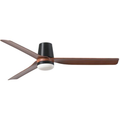 PUNT TUB M Ventilateur en bois clair foncé (1/4)