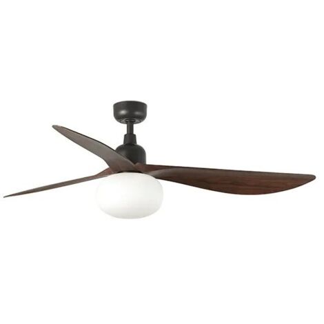 Faro Outwalnut Grand ventilateur de plafond à 3 pales marron foncé avec 1 ampoule E27 IP44 (1/4)