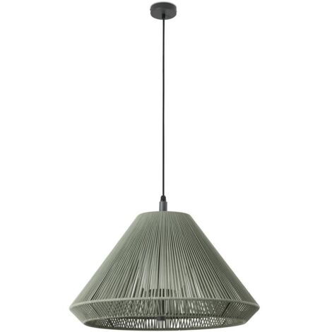 SAIGON OUT C70 Lampe suspendue vert olive capuchon conique 71579C-11 (1/5)
