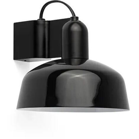 Faro Tatawin Applique murale Dome noire, noir brillant, 1x E27