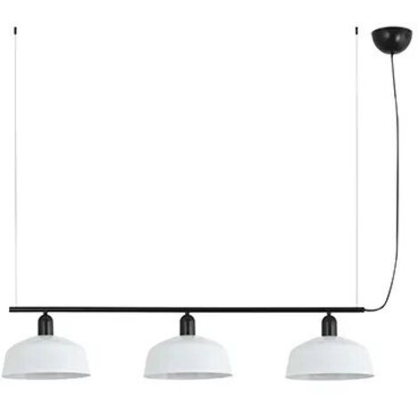 Faro Tatawin Suspension de plafond de taille moyenne, noire, blanc brillant, 3 ampoules E27 (1/2)