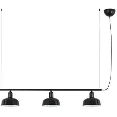 Faro Tatawin Petit plafonnier suspendu noir brillant, 3 ampoules E27 (1/4)