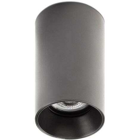 Faro Barcelona – Plafonnier monté en surface noir – 1 lumière GU10 – Aluminium IP20 – Dimmable – Dimensions 10,8x6x6 cm - NOIR 1 X