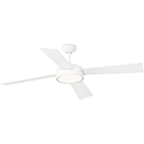 Faro Barcelona – Ventilateur de plafond LED HYDRA 132 cm – Moteur DC 22W – 6 vitesses – Lumière SMD LED 3000K 1200 lm – Télécommande incluse