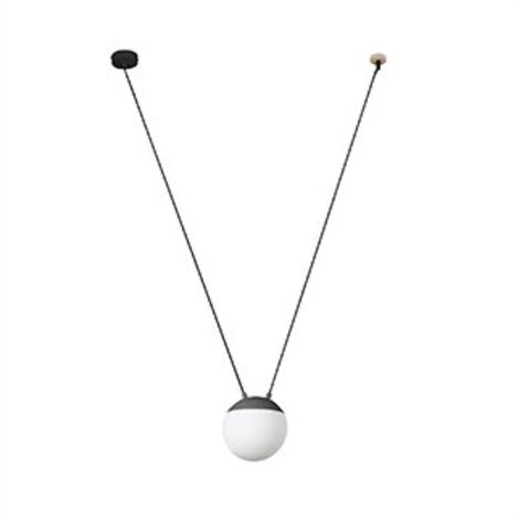 Faro Mine 28376-1L - Suspension à 1 lumière en bois, gris foncé, E27 (1/3)