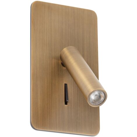Faro Barcelona – Applique murale LED 3W 140 lumens – Température de couleur 3000K – Acier et aluminium – IP20 – 62111 (1/5)