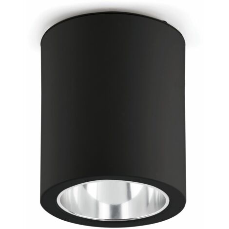 Faro Pote-1 - Downlight à 1 lumière rond noir, E27