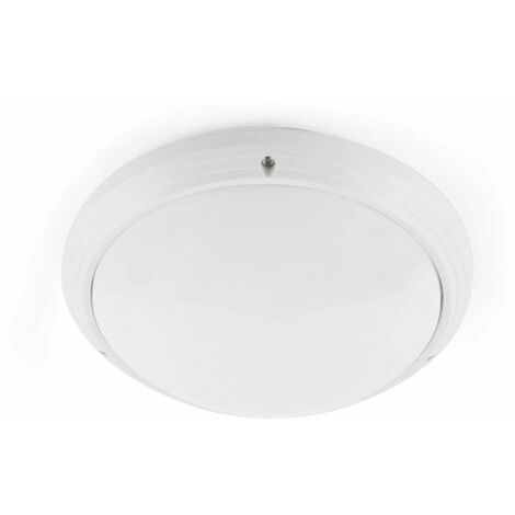 Faro Dakron - Plafonnier Extérieur 1 Lumière Blanc IP65, E27
