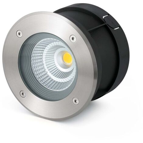 SURIA - Encastrés de sol inoxydable satiné et noir mat de FARO 70593N