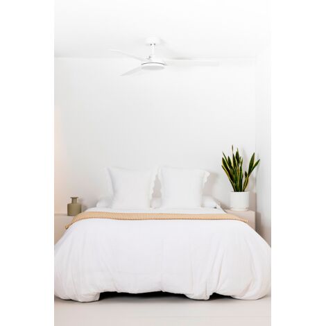 Ventilateur de plafond blanc avec lumière BARTH 34260 (1/6)