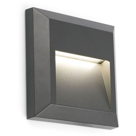 Faro Barcelona – Applique extérieure gris foncé – SMD LED 1W 3000K 65Lm – Indice de protection IP65 – Isolation classe II – ABS durable