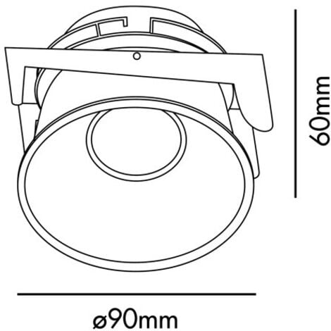 Lampe LED Encastrable 12V 3W Rolux - Finition Acier Inoxydable, Blanc Chaud, 10mm De Profondeur, Dimmable