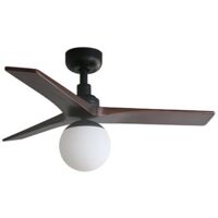 Ventilateur de plafond DC Klim S Noir-Noyer avec Lumière