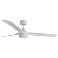 Faro Barcelona – Ventilateur de plafond blanc avec lumière SMD LED 35W – 6 vitesses – Télécommande programmable – Pour pièces de 17,6 à 28m2 – 3381420