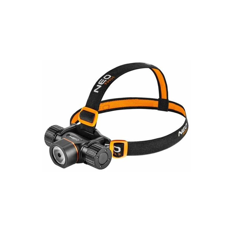 Neo+ Tools Batterypowered head torch 20 w max. 2000 lm range 200 led cree xp50.2 ipx4 4000 mah 3.7 liion usb 5 100 40 15 3 99029